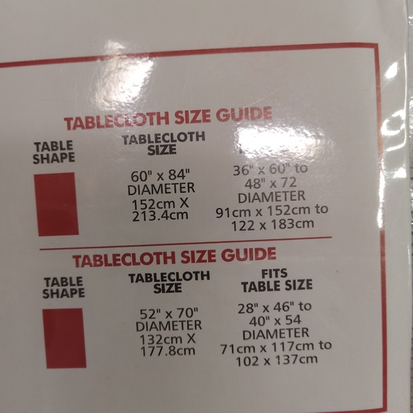 Oblong Cloth Christmas Tablecloth 70"×52" Gold - Picture 5 of 6